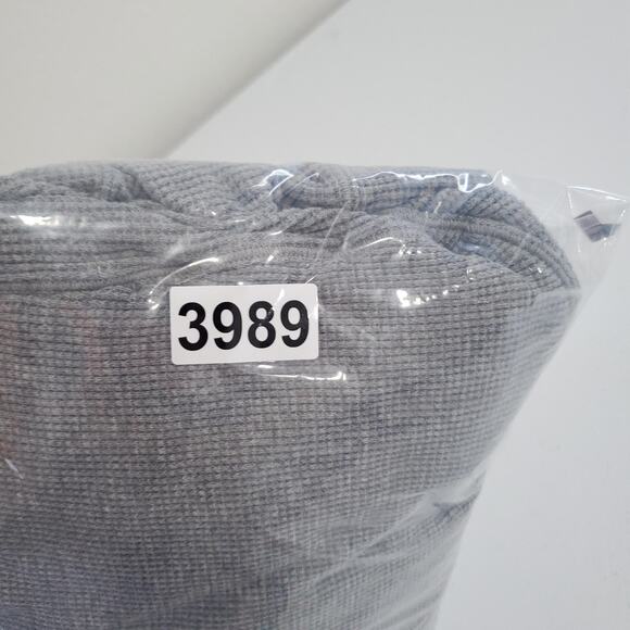 Lululemon Hoodie Womens Medium Large Gray Waffle Knit Cropped Oversized Pullover - Picture 9 of 9